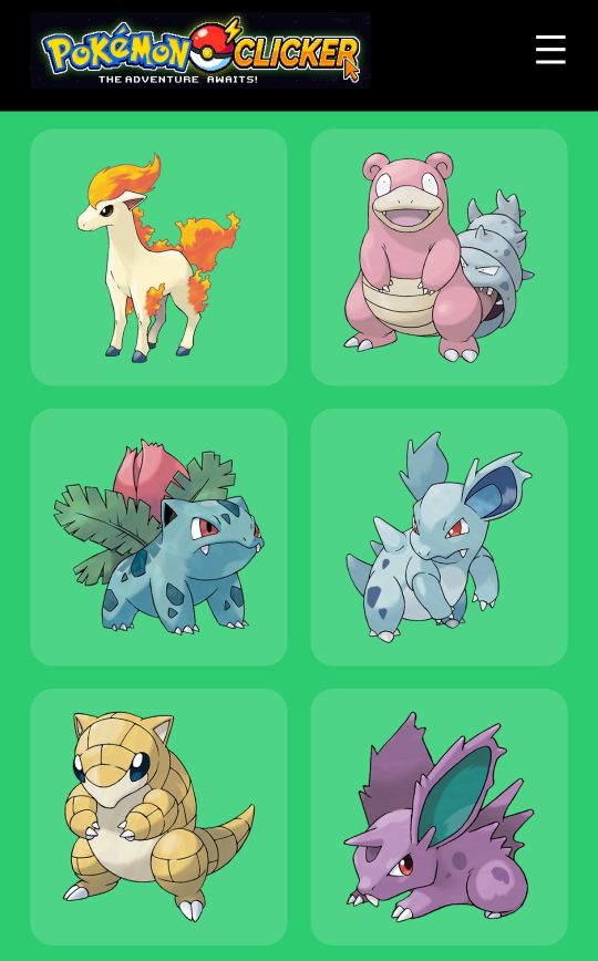 Pokémon Clicker Game Image
